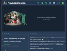 Tablet Screenshot of foldedhomes.com
